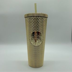 Starbucks Gold Chrome Studded Tumbler